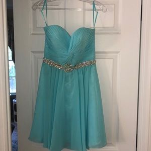 Tiffany blue homecoming dress